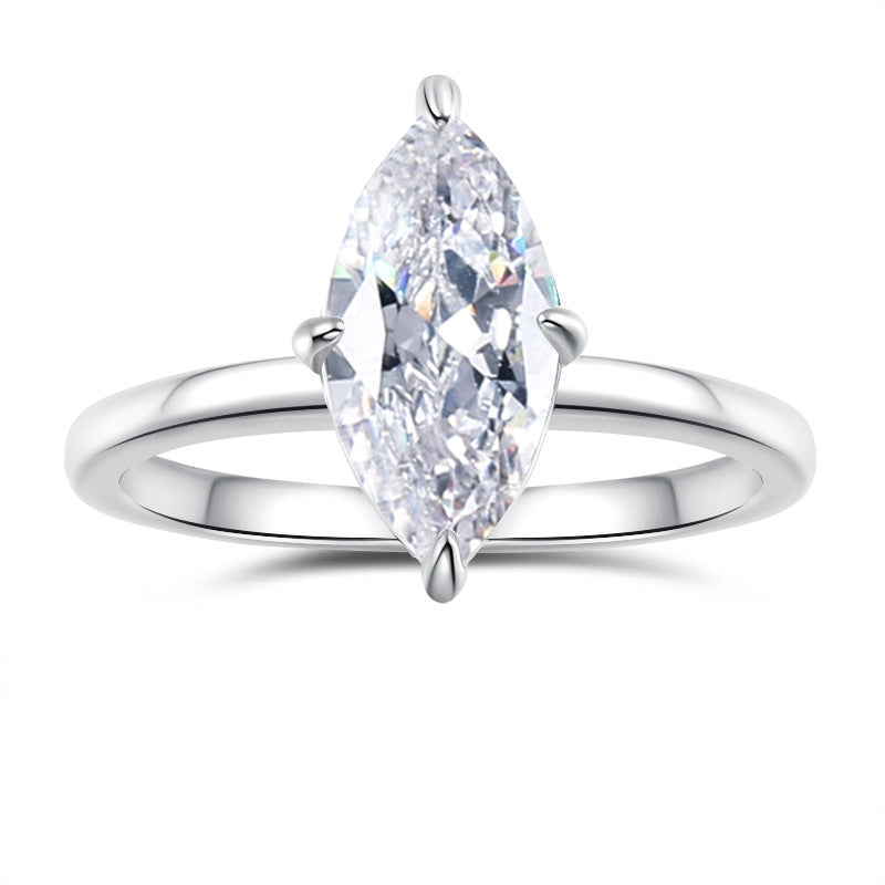 Anello moissanite casuale