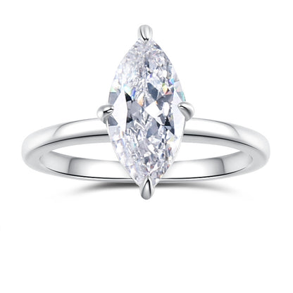 Anello moissanite casuale