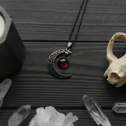 Collana luna nera gotica