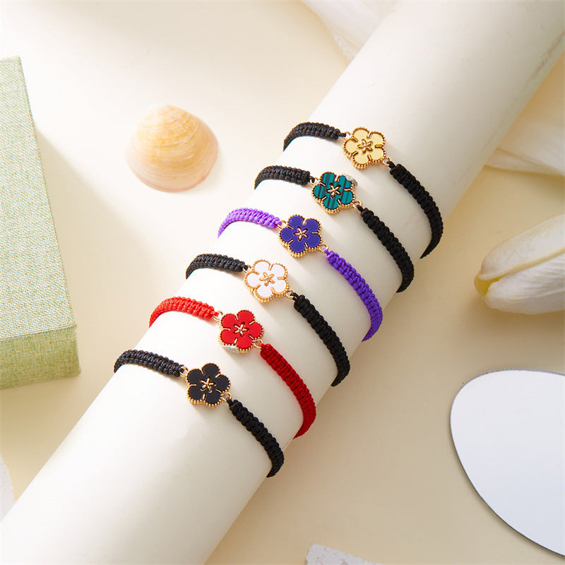 Bracciale fiore intrecciato