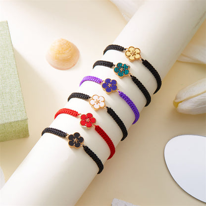 Bracciale fiore intrecciato