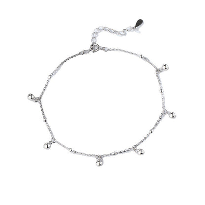 Cavigliera Argento Perle