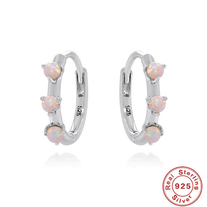 Orecchini opale in argento sterling