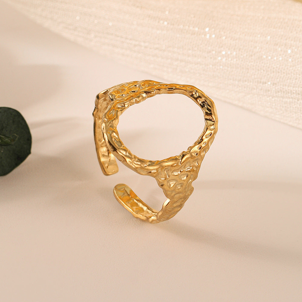 Anello cerchio aperto oro