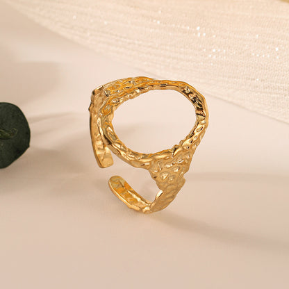 Anello cerchio aperto oro