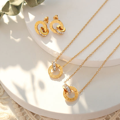 Set collana orecchini di lusso leggero