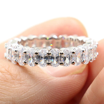 Anello zirconi di lusso da donna