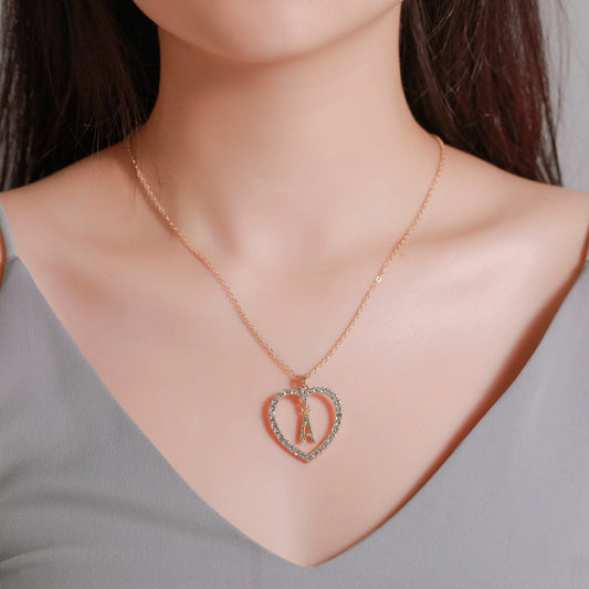 Collana cuore lettere