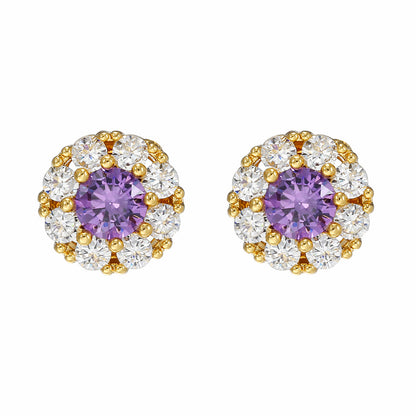Orecchini argento zircone micro