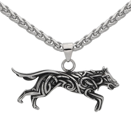 Collana vichinga con lupo