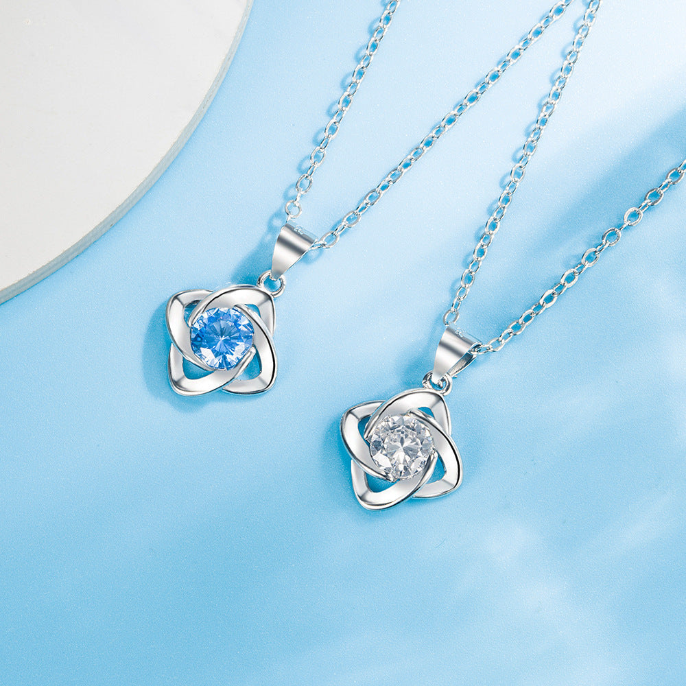 Collana trifoglio cuore