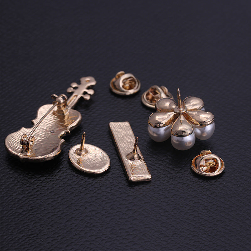 Spilla fiore oil drip