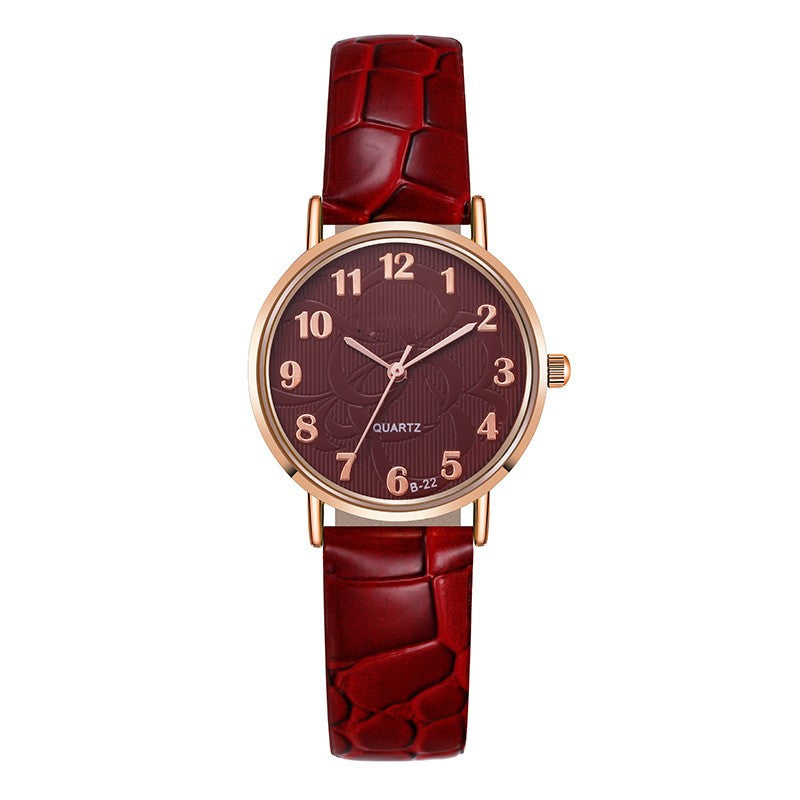 Orologio da donna impermeabile semplice al quarzo