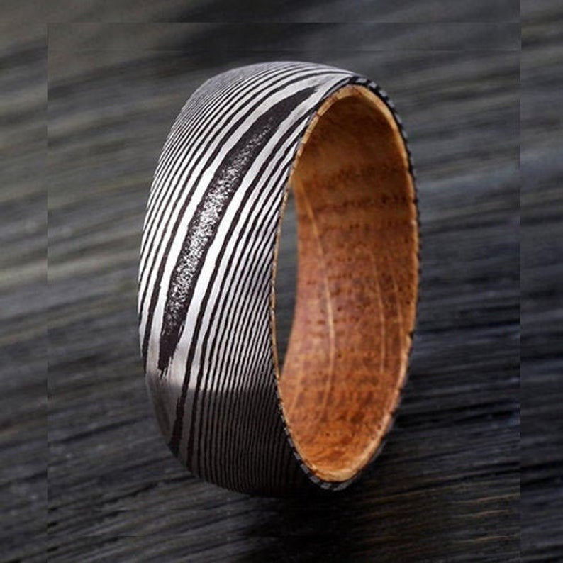Anello Corna di Cervo Grigio