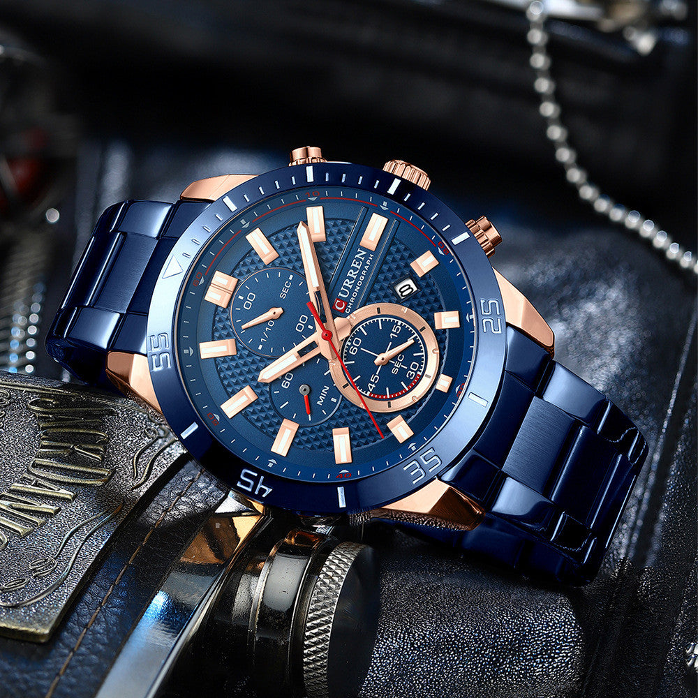 Orologio uomo multifunzione impermeabile