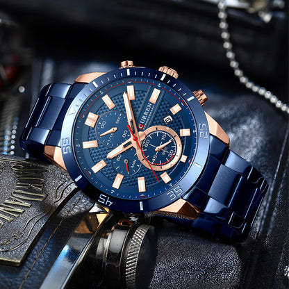 Orologio uomo multifunzione impermeabile