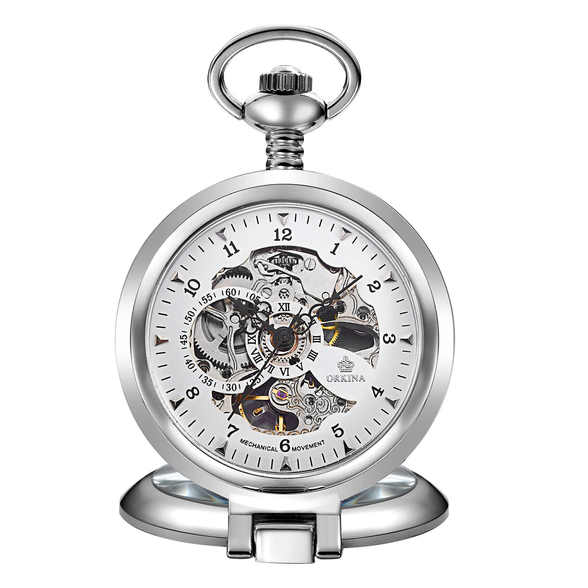 Orologio da tasca meccanico scheletro