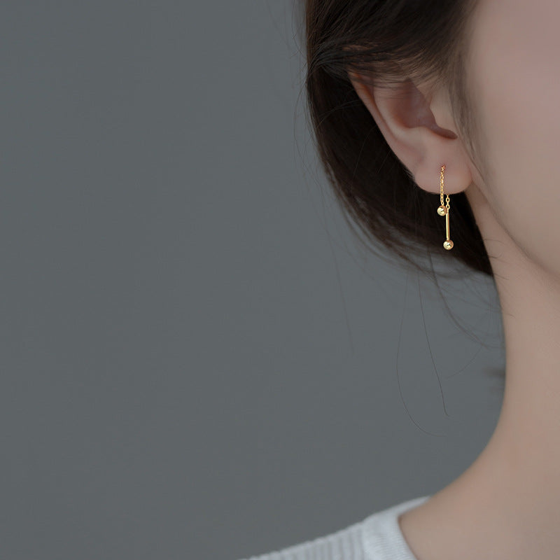 Orecchini thread perla