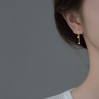 Orecchini thread perla