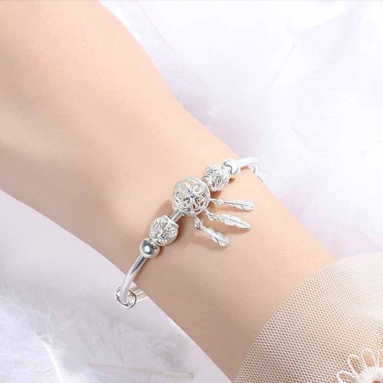 Bracciale perla vintage regolabile