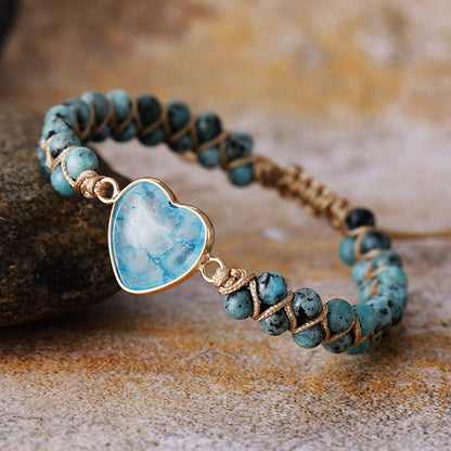 Bracciale Lapislazzuli Intrecciato