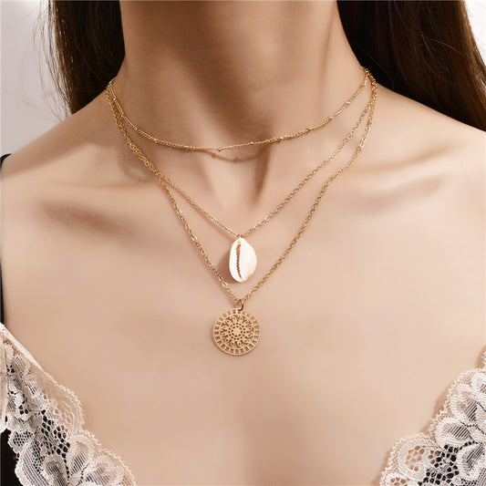 Collana boho loto conchiglia