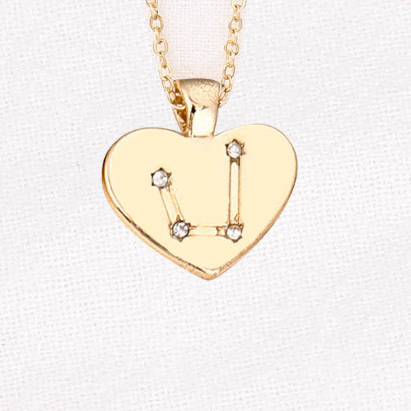 Collana Zodiaco con pendente diamante