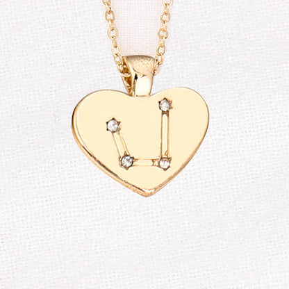 Collana Zodiaco con pendente diamante