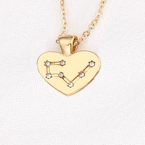 Collana Zodiaco con pendente diamante