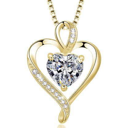 Collana croce e cuore
