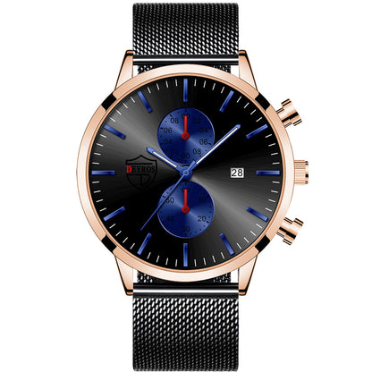 Orologio al quarzo con maglia e calendario
