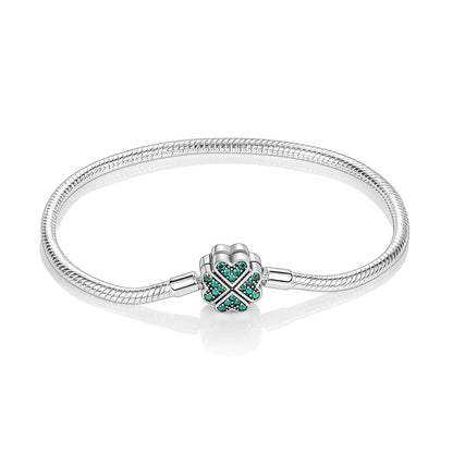 Bracciale intrecciato cuore argento 925
