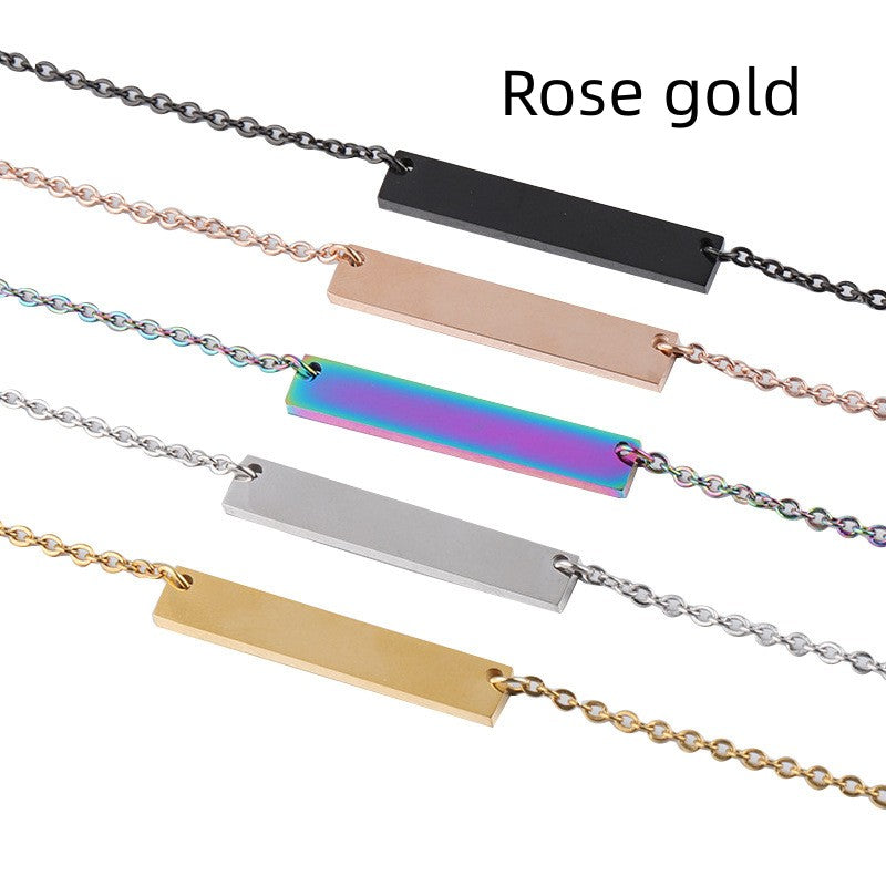 Collana geometrica titanio