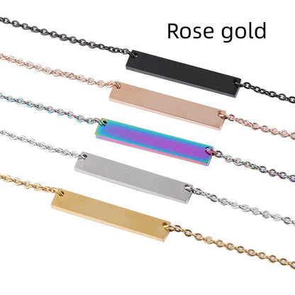 Collana geometrica titanio