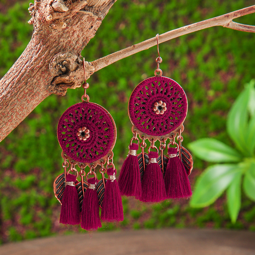 Orecchini boho con nappe