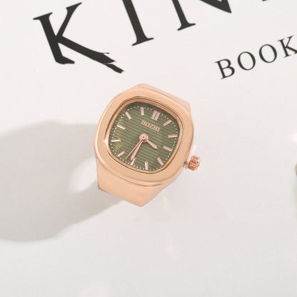 Anello orologio quadrato