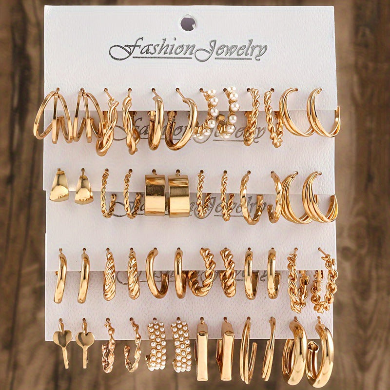 Set orecchini quadrati