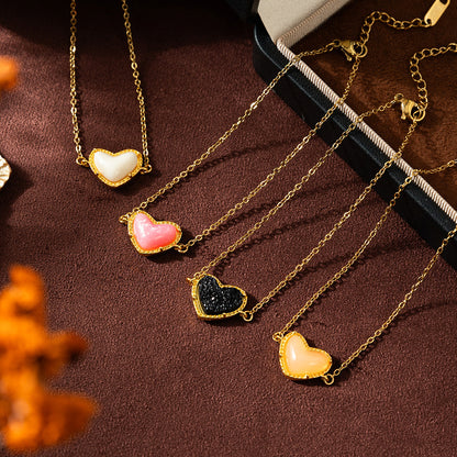 Bracciale cuore resina