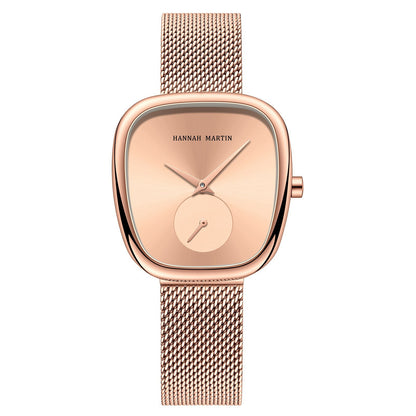 Orologio in acciaio con cinturino mesh