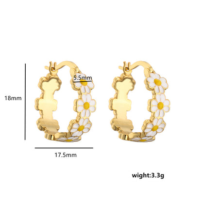 Set collana e orecchini crisantemo
