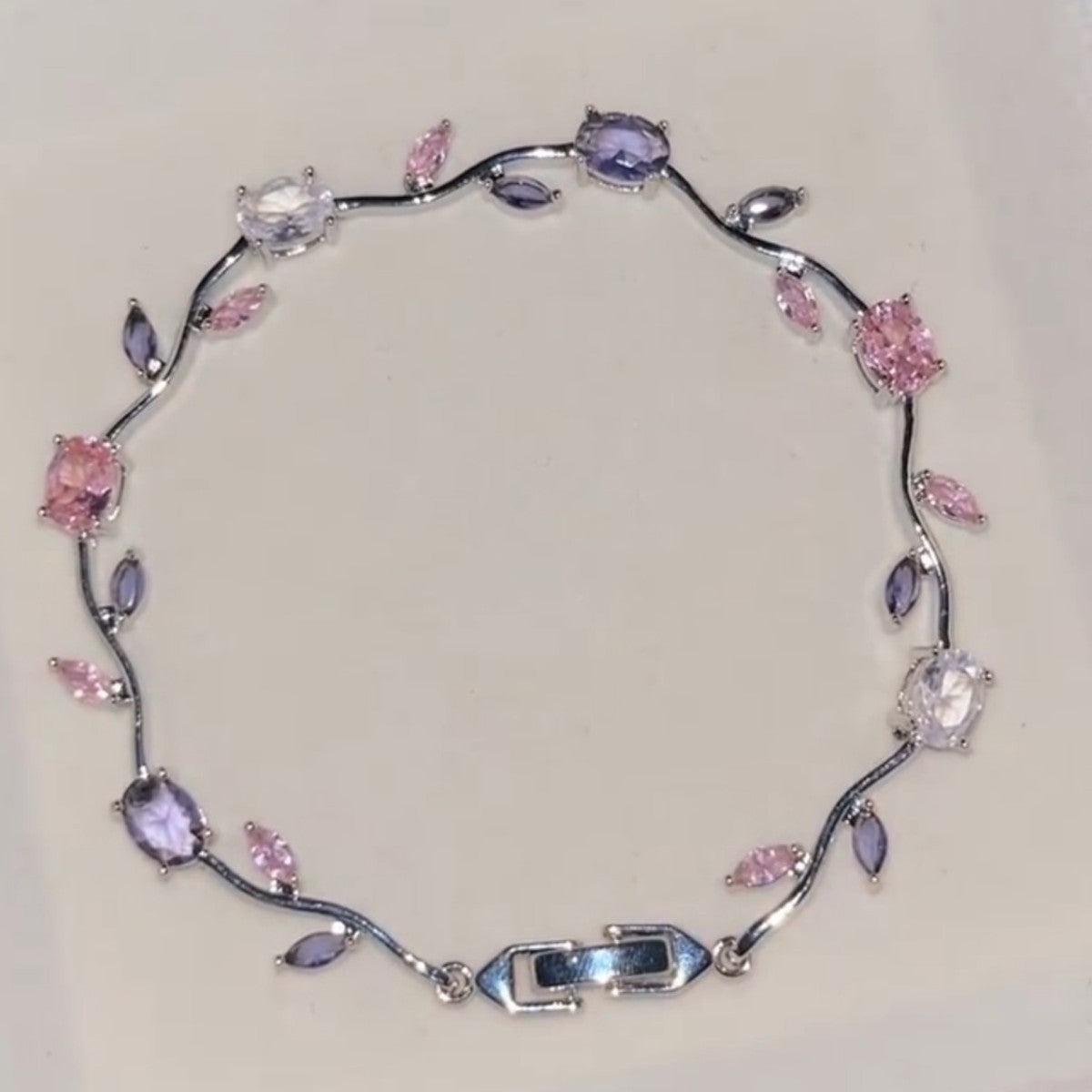 Bracciale pietre colorate intarsiato