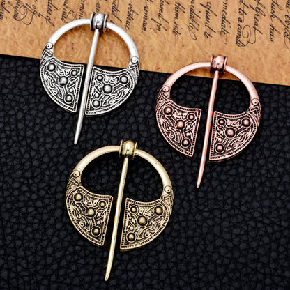 Spilla vichinga vintage metallo
