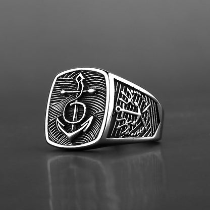 Anello ancora e bussola