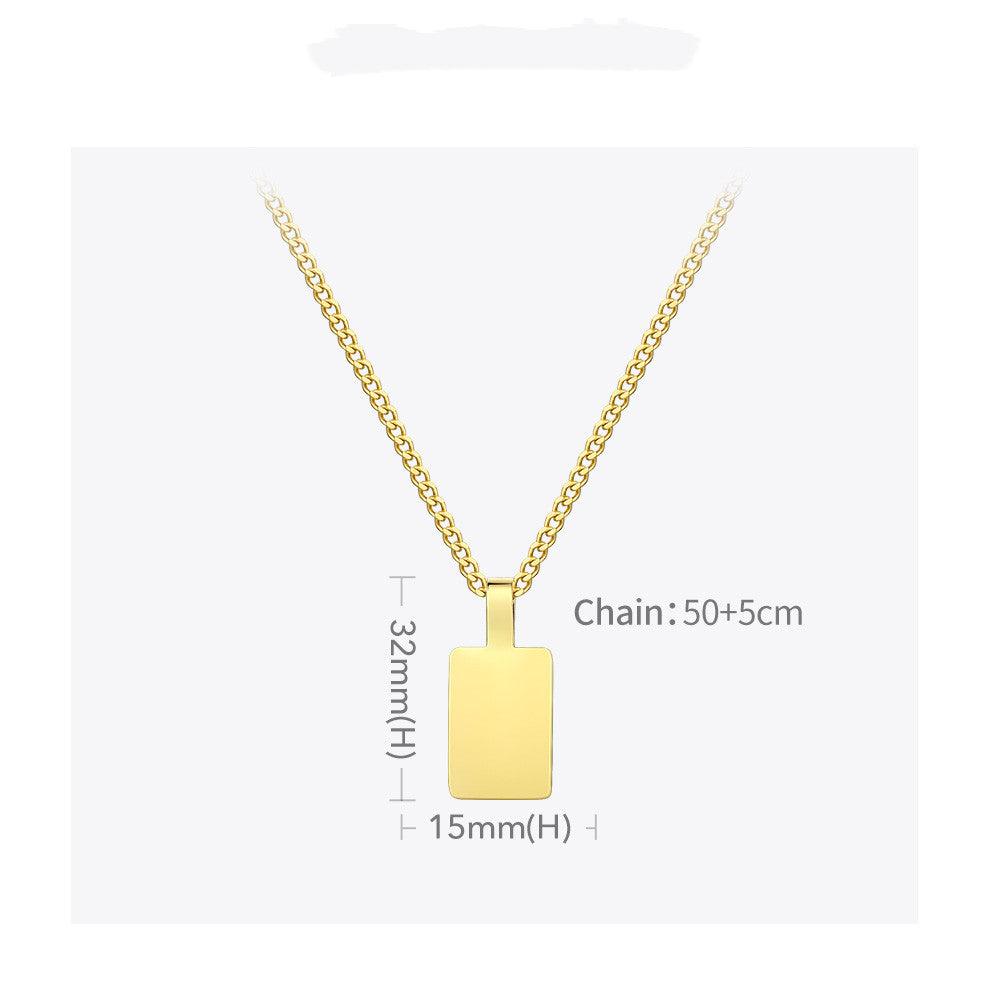 Collana pendente specchio