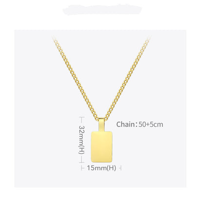 Collana pendente specchio