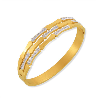 Bracciale cavo intrecciato