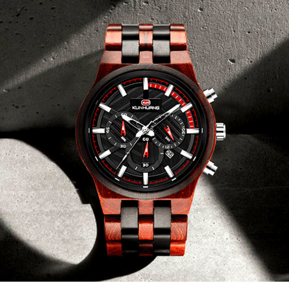 Orologio in legno al quarzo grande
