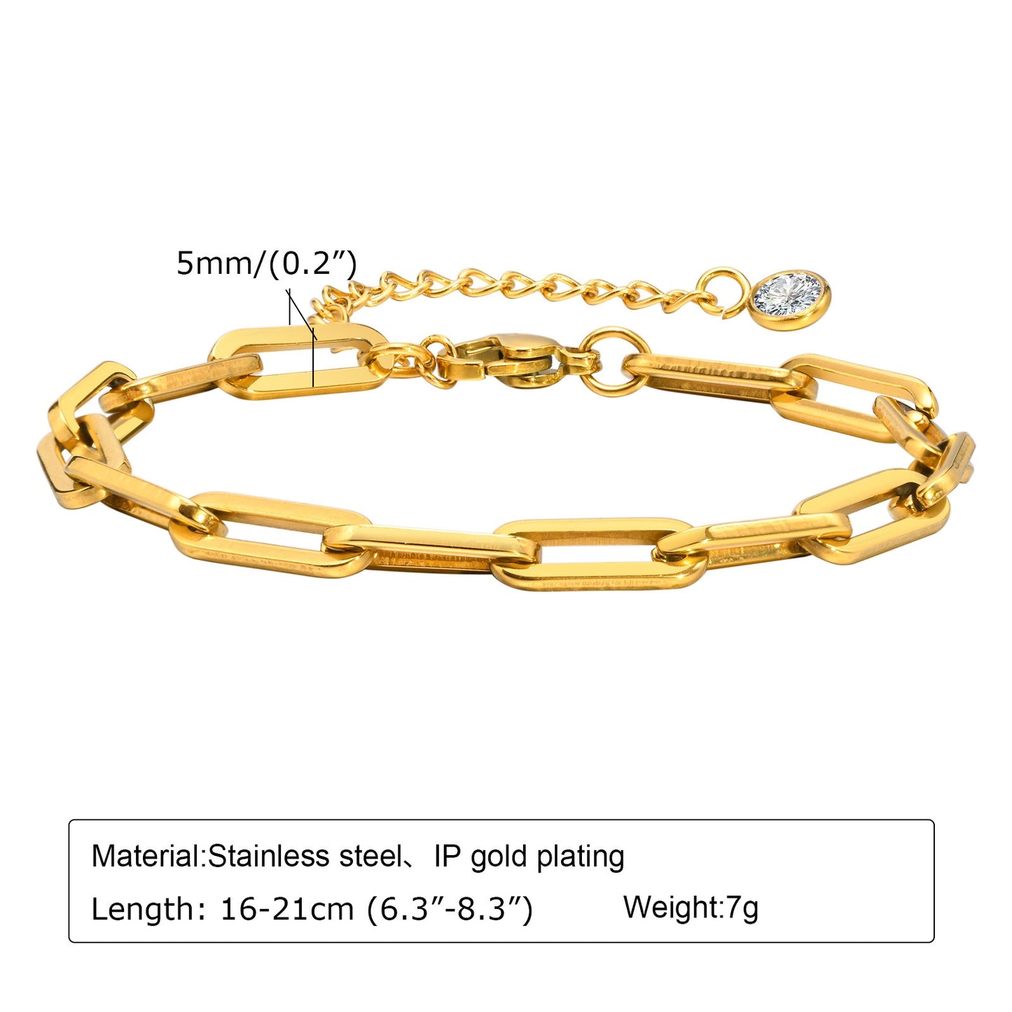 Bracciale Acciaio Dorato