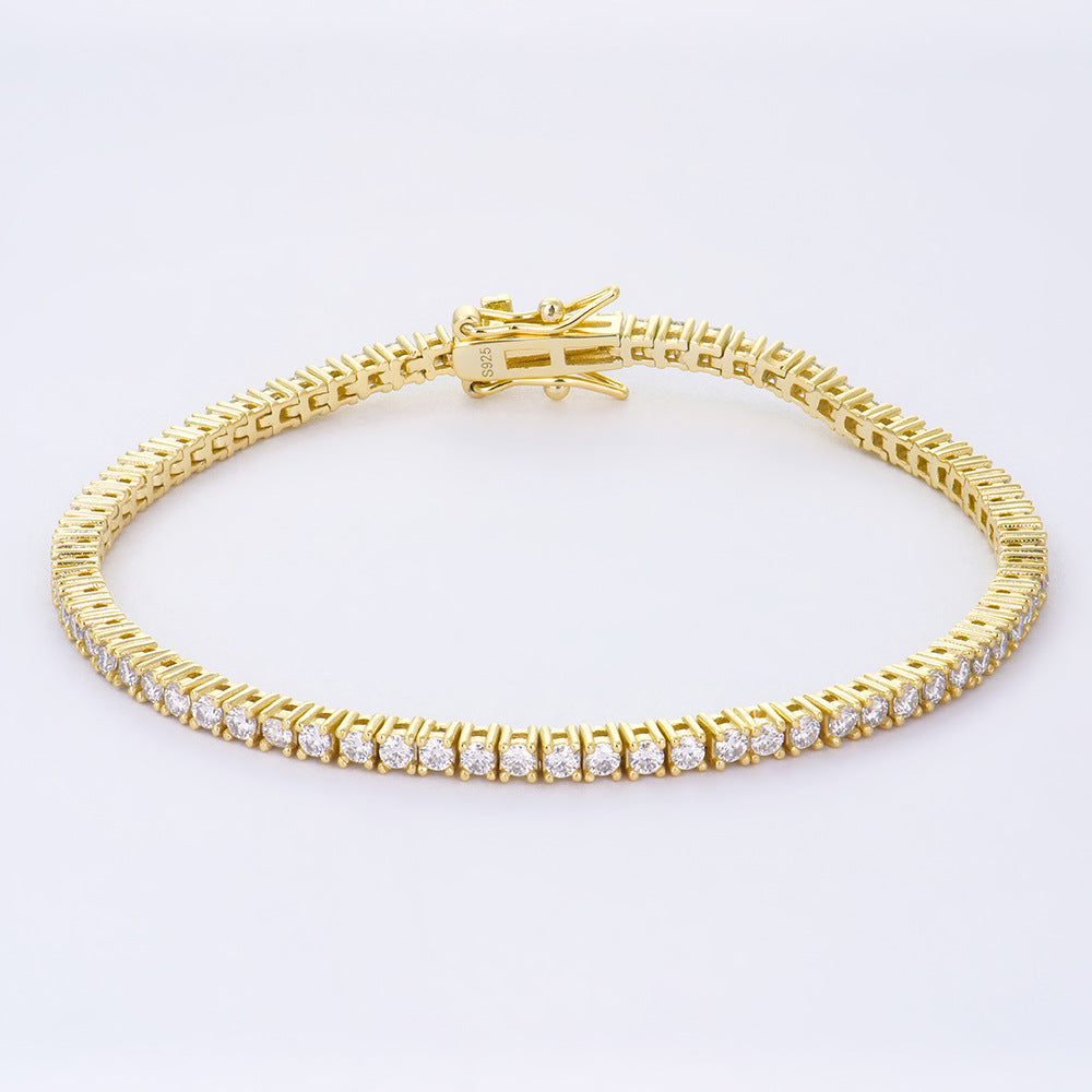 Bracciale moissanite argento da ragazza