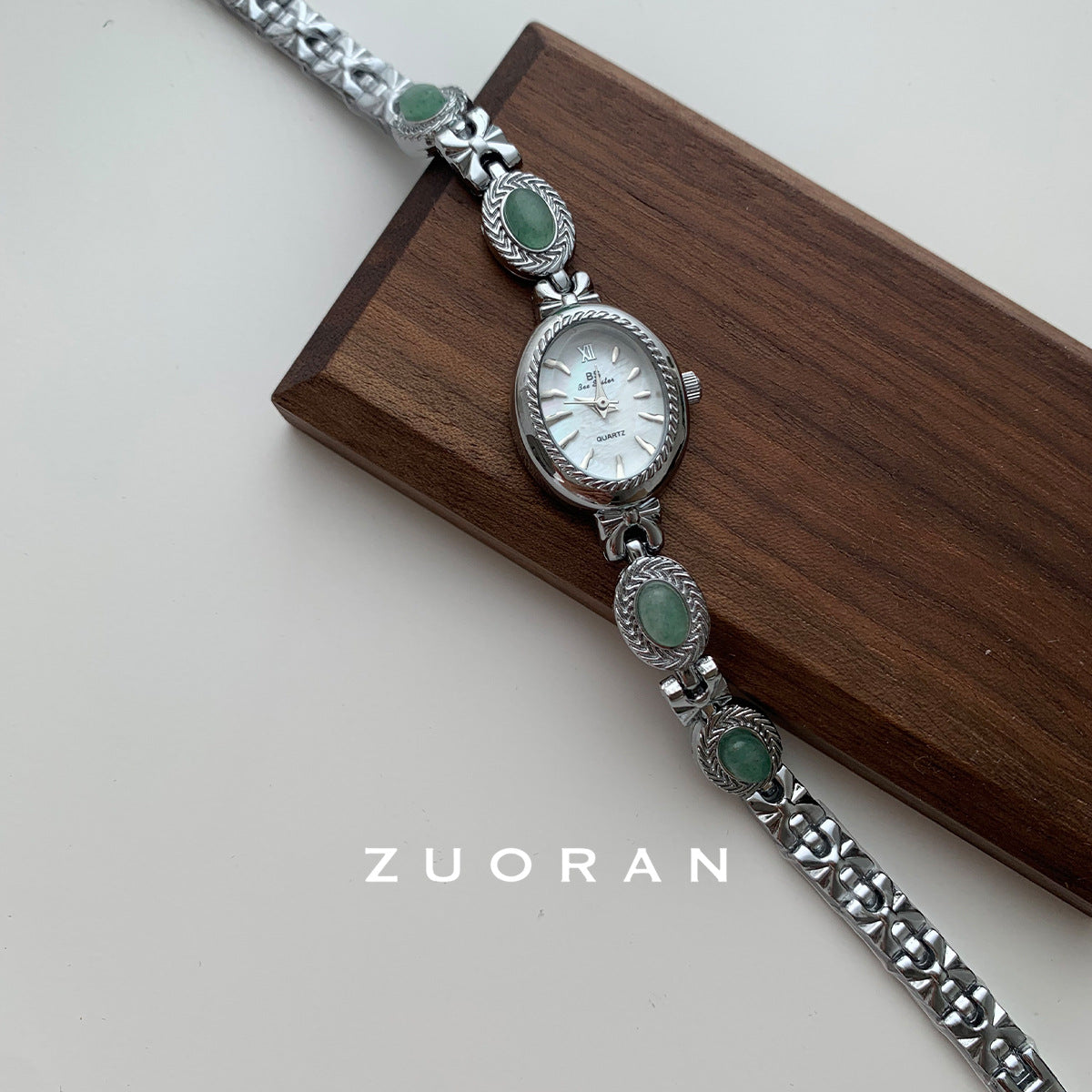 Orologio giada verde da donna al quarzo